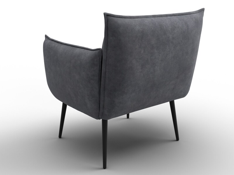 Кресло Лига-083, Велюр, BRUT 16 темно-серый