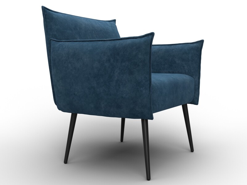 Кресло Лига-083, Велюр, BRUT 11 синий