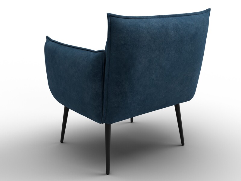 Кресло Лига-083, Велюр, BRUT 11 синий