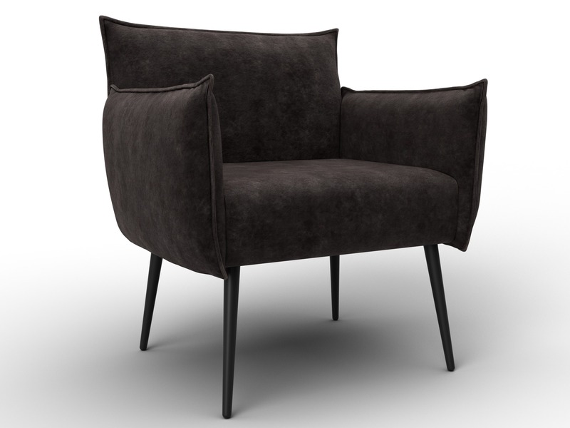 Кресло Лига-083, Велюр, BRUT 17 коричневый