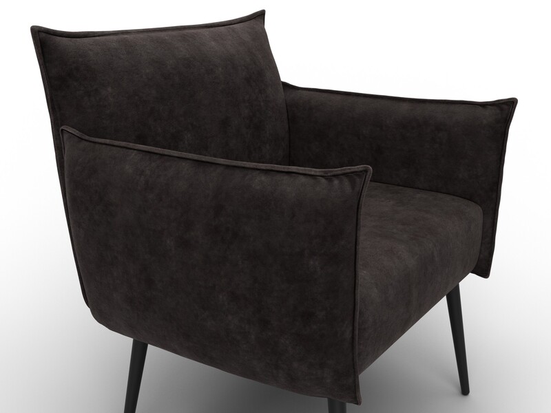 Кресло Лига-083, Велюр, BRUT 17 коричневый