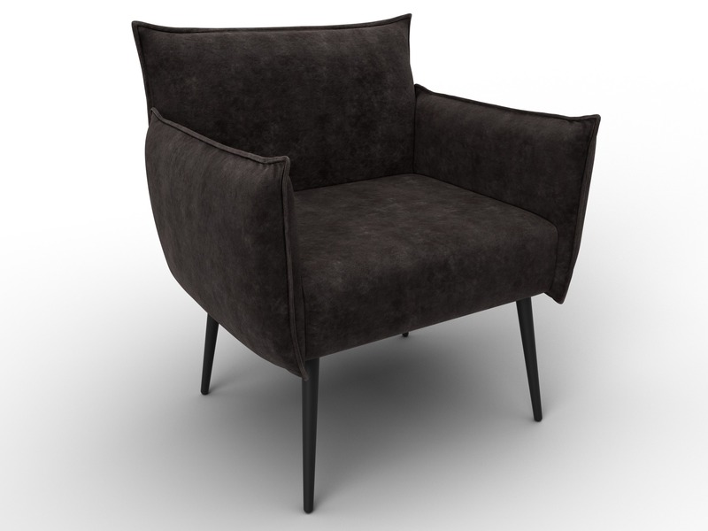 Кресло Лига-083, Велюр, BRUT 17 коричневый