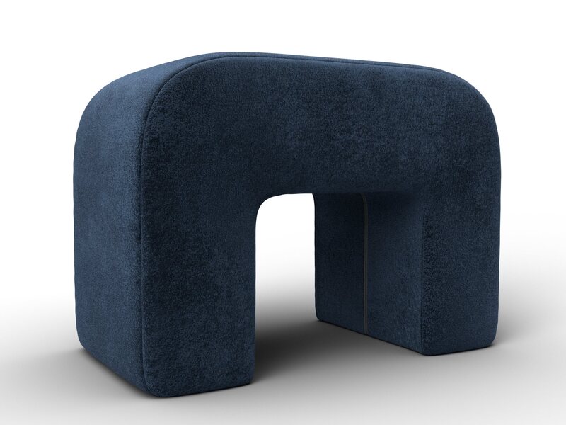 Пуф 008, Велюр, TOWER 13 синий