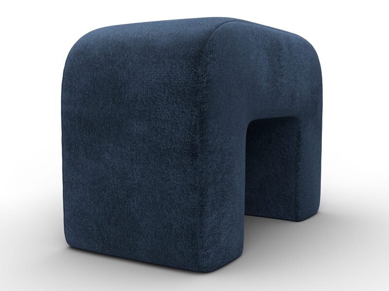 Пуф 008, Велюр, TOWER 13 синий