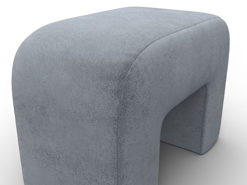 Пуф 008, Велюр, TOWER 10 серый