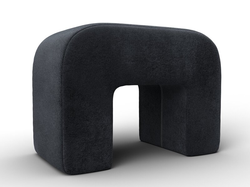 Пуф 008, Велюр, TOWER 11 темно-серый