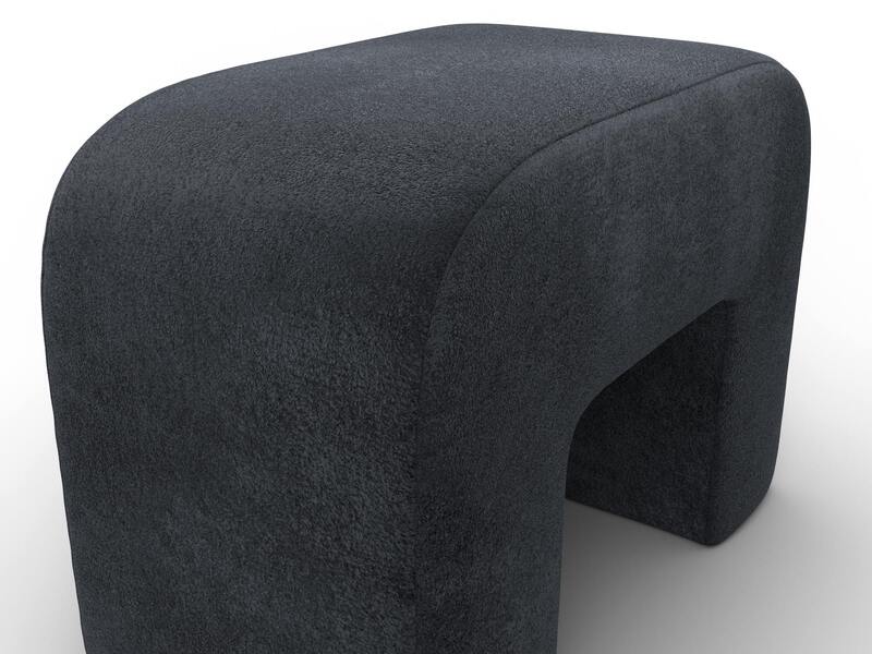 Пуф 008, Велюр, TOWER 11 темно-серый