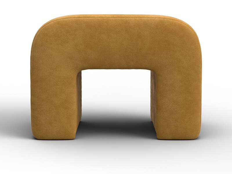 Пуф 008, Велюр, BRUT 10 желтый