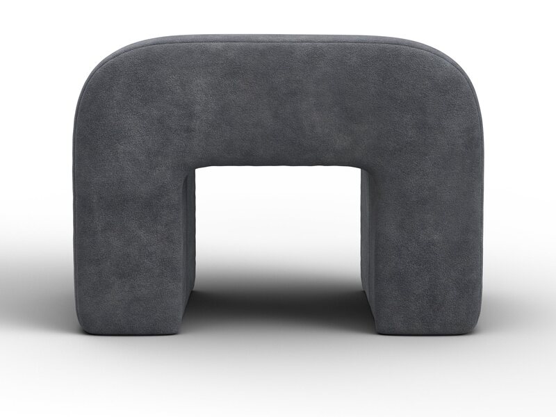 Пуф 008, Велюр, BRUT 16 темно-серый