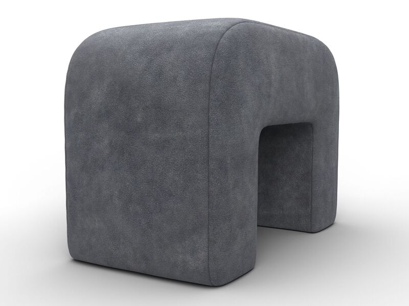 Пуф 008, Велюр, BRUT 16 темно-серый