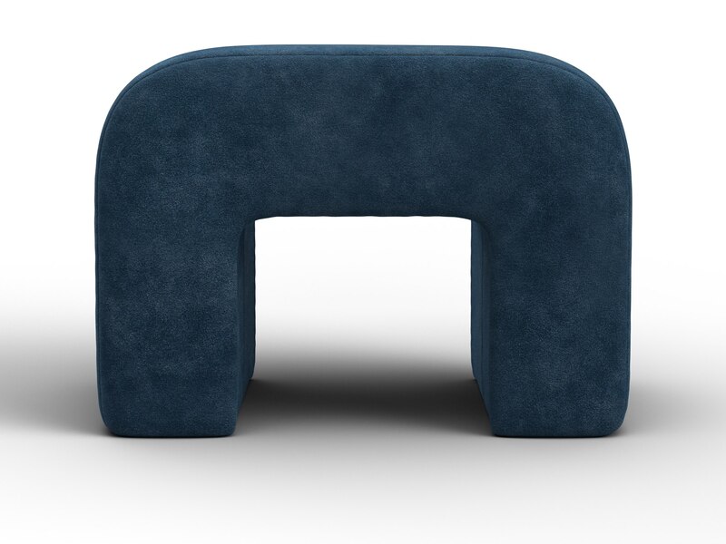 Пуф 008, Велюр, BRUT 11 синий