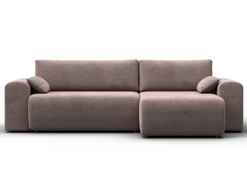 Диван угловой Лига-099 угол универсальный, Велюр, TOWER 05 бежевый