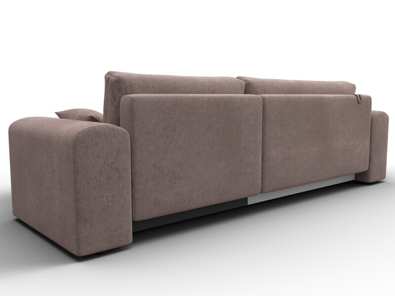 Диван угловой Лига-099 угол универсальный, Велюр, TOWER 05 бежевый