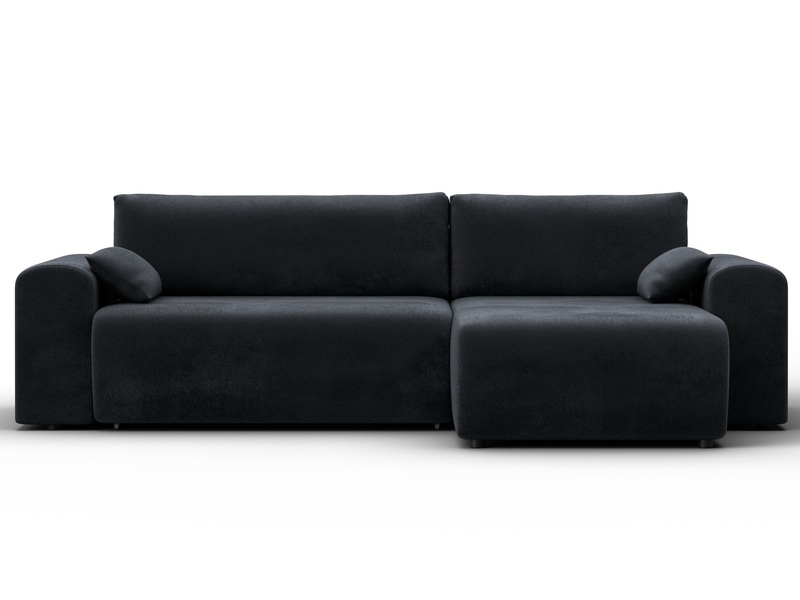 Диван угловой Лига-099 угол универсальный, Велюр, TOWER 11 темно-серый