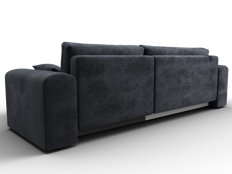 Диван угловой Лига-099 угол универсальный, Велюр, TOWER 11 темно-серый