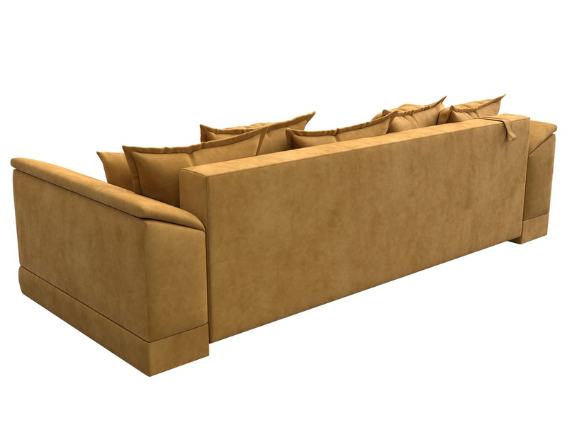 Диван прямой НордСтар НПБ, Велюр, BRUT 10 желтый