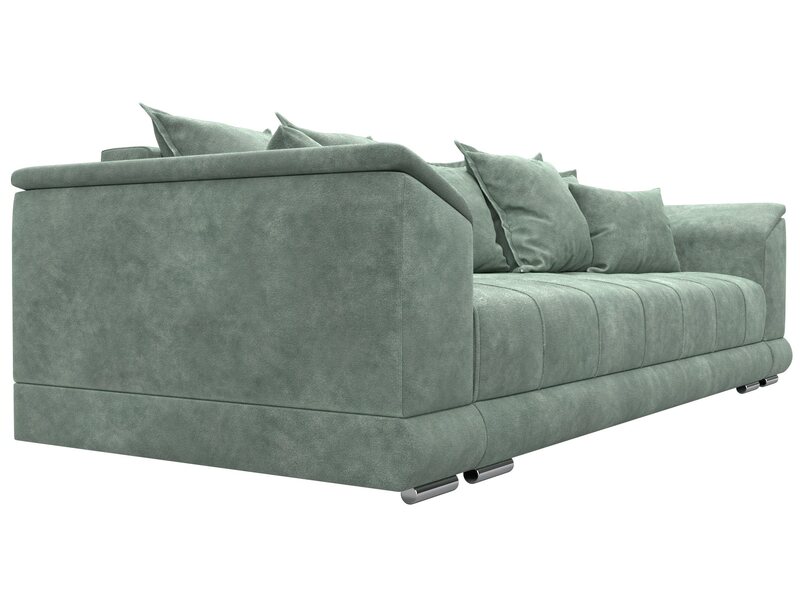 Диван прямой НордСтар НПБ, Велюр, BRUT 08 зеленый