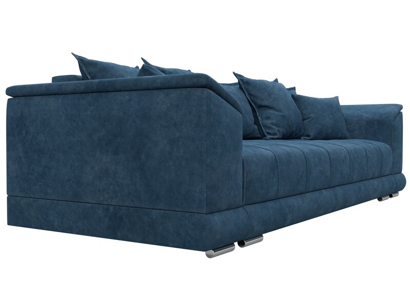 Диван прямой НордСтар НПБ, Велюр, BRUT 11 синий