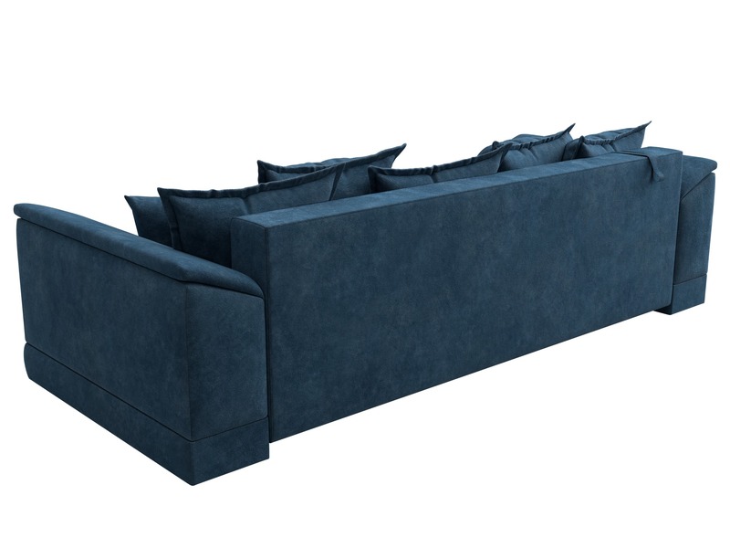 Диван прямой НордСтар НПБ, Велюр, BRUT 11 синий