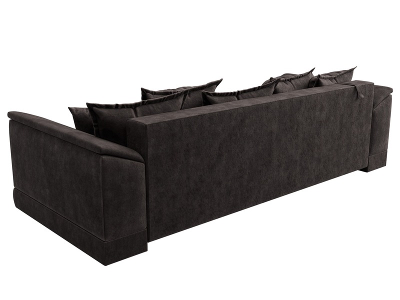 Диван прямой НордСтар НПБ, Велюр, BRUT 17 коричневый