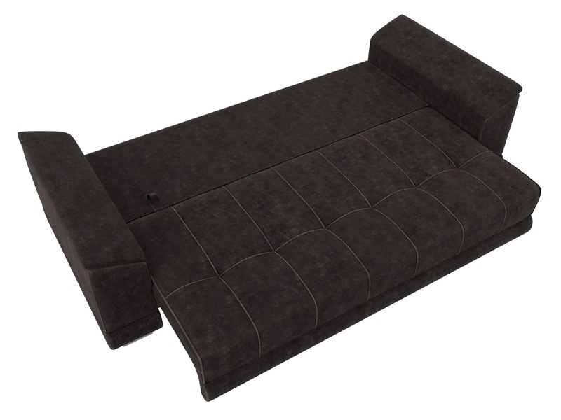 Диван прямой НордСтар НПБ, Велюр, BRUT 17 коричневый