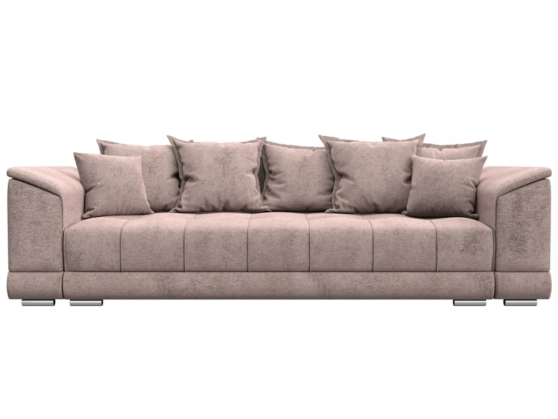 Диван прямой НордСтар НПБ, Велюр, TOWER 05 бежевый