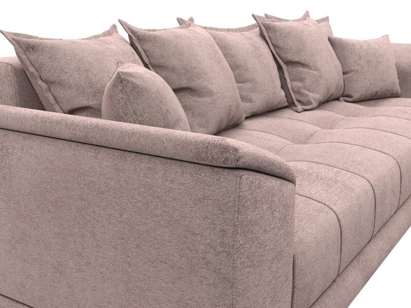 Диван прямой НордСтар НПБ, Велюр, TOWER 05 бежевый