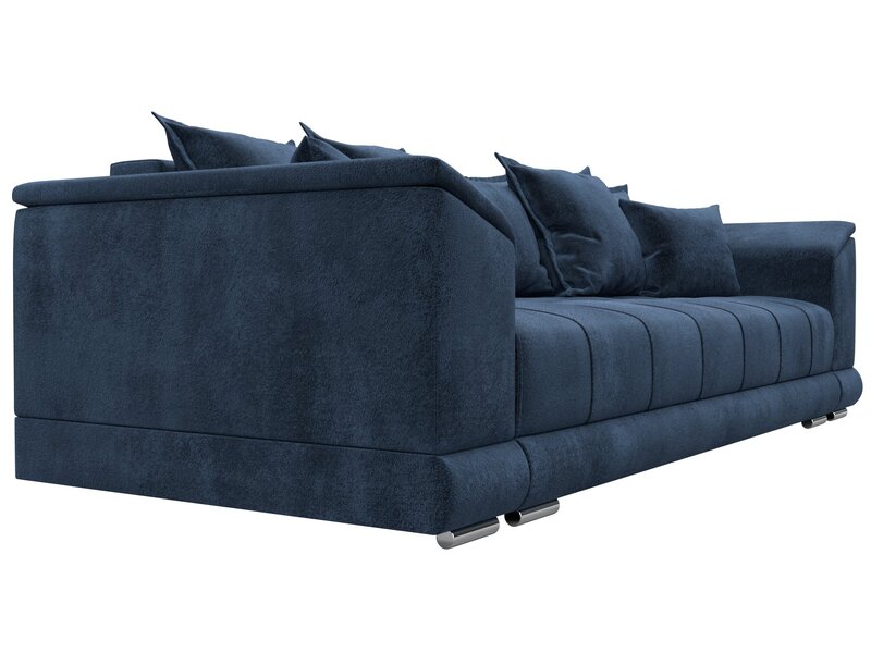 Диван прямой НордСтар НПБ, Велюр, TOWER 13 синий