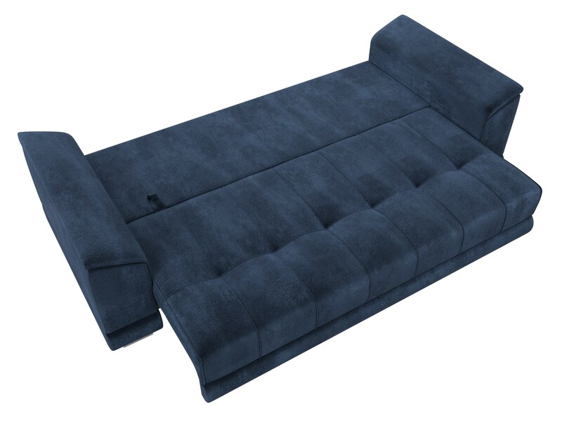 Диван прямой НордСтар НПБ, Велюр, TOWER 13 синий