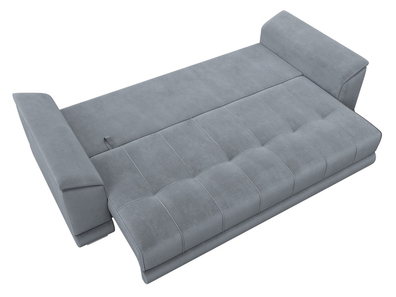 Диван прямой НордСтар НПБ, Велюр, TOWER 10 серый