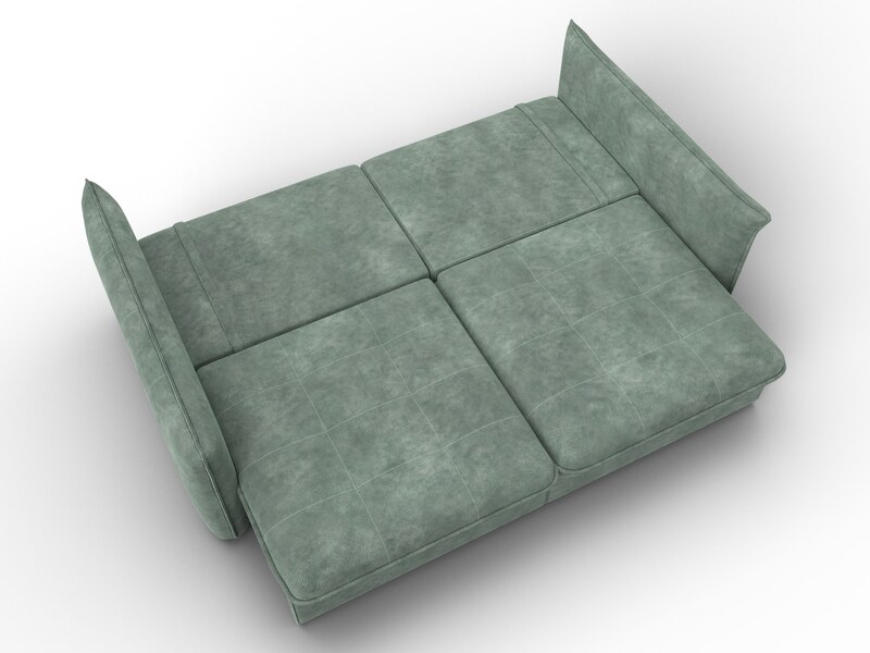 Диван прямой Лига-100 НПБ, Велюр, BRUT 08 зеленый