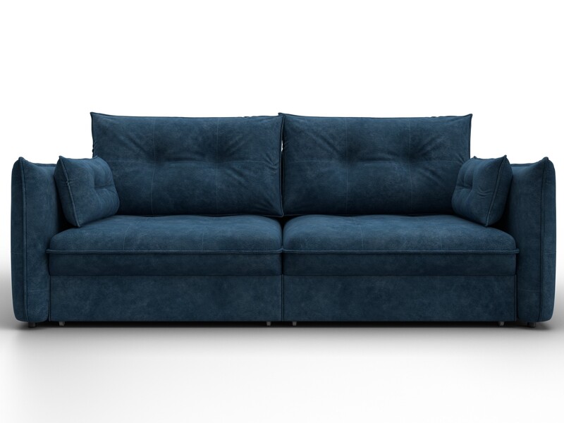 Диван прямой Лига-100 НПБ, Велюр, BRUT 11 синий