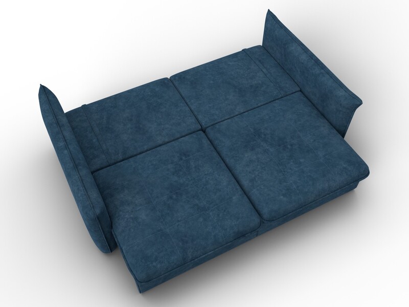 Диван прямой Лига-100 НПБ, Велюр, BRUT 11 синий