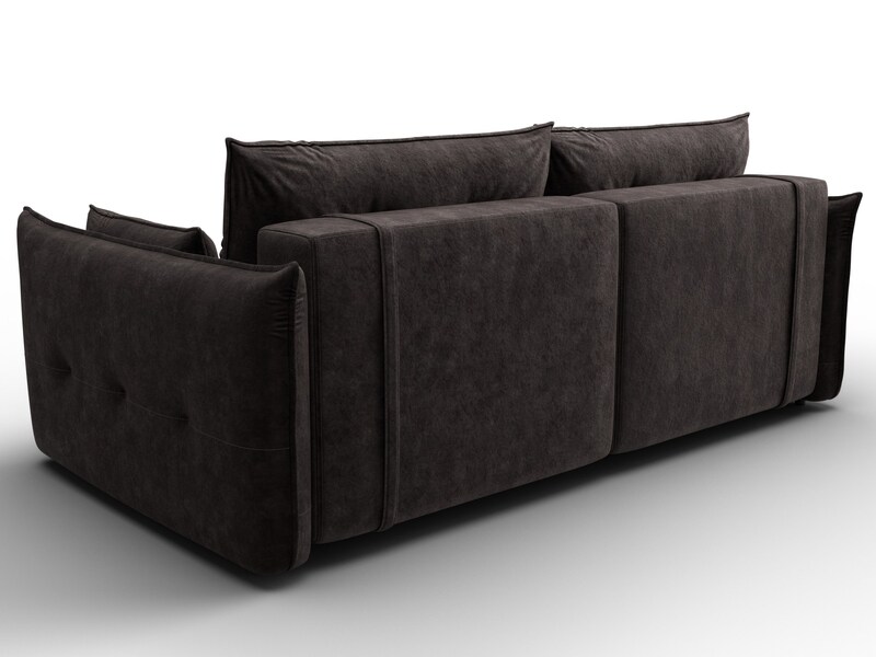 Диван прямой Лига-100 НПБ, Велюр, BRUT 17 коричневый