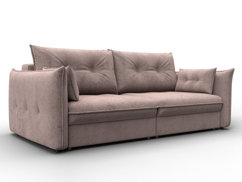 Диван прямой Лига-100 НПБ, Велюр, TOWER 05 бежевый