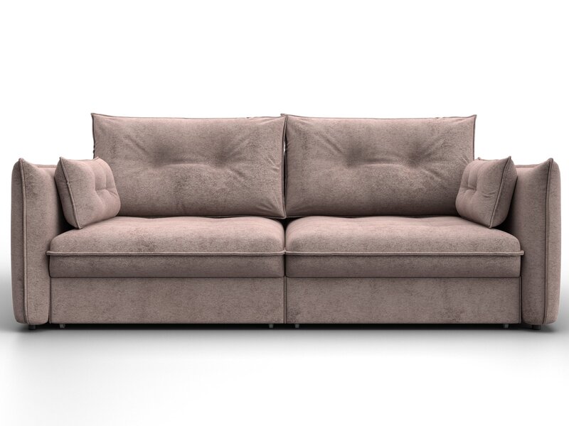 Диван прямой Лига-100 НПБ, Велюр, TOWER 05 бежевый