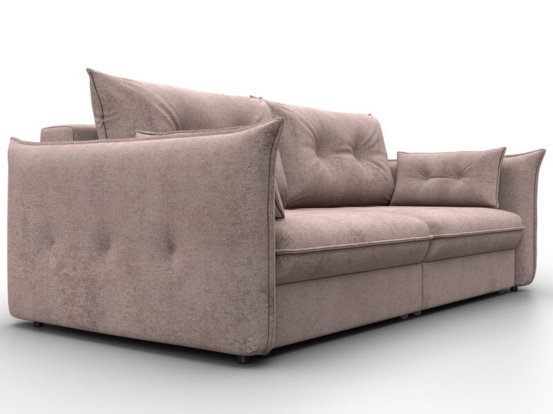 Диван прямой Лига-100 НПБ, Велюр, TOWER 05 бежевый