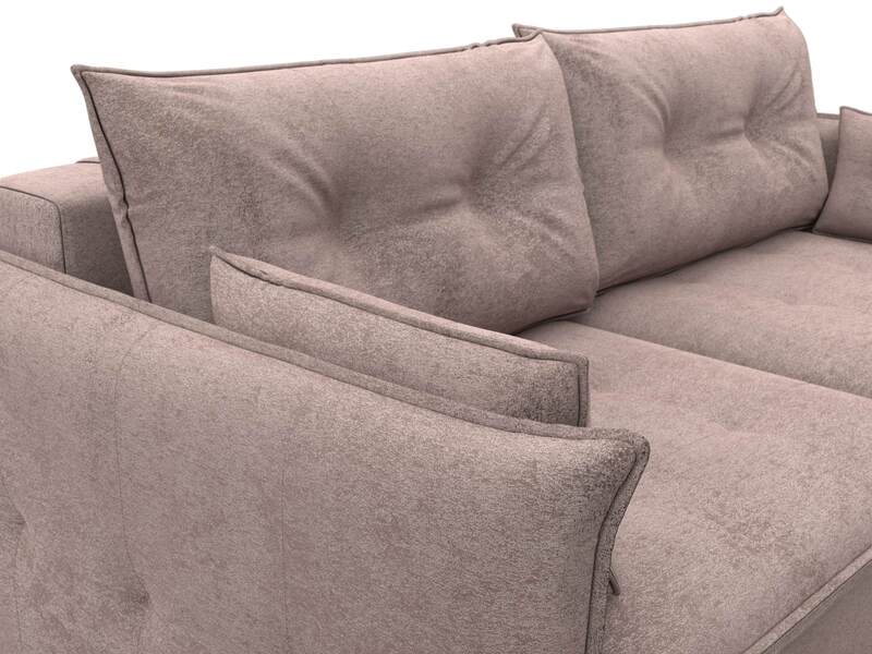 Диван прямой Лига-100 НПБ, Велюр, TOWER 05 бежевый