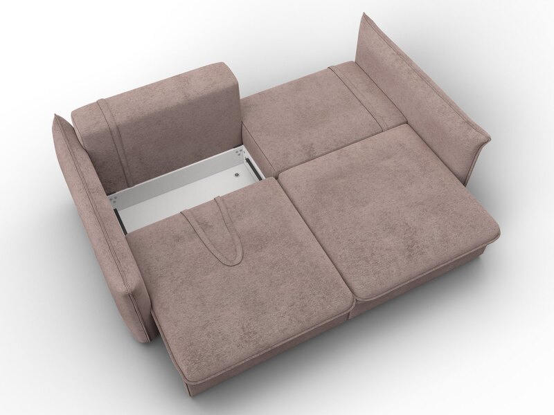 Диван прямой Лига-100 НПБ, Велюр, TOWER 05 бежевый