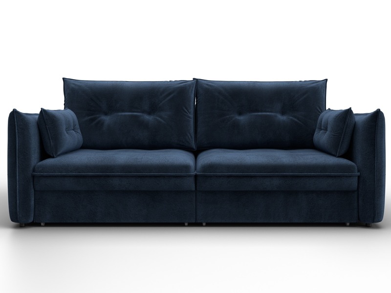 Диван прямой Лига-100 НПБ, Велюр, TOWER 13 синий