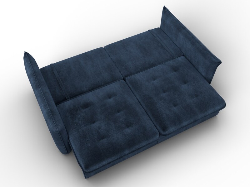 Диван прямой Лига-100 НПБ, Велюр, TOWER 13 синий