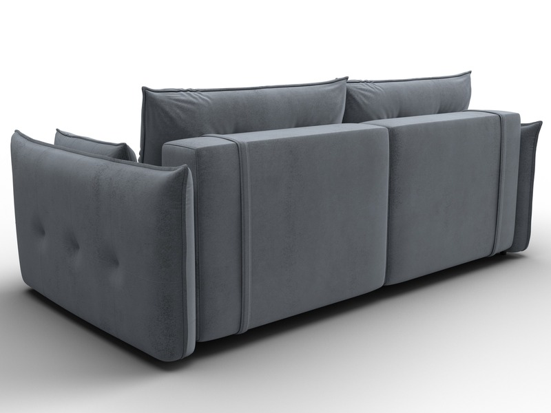 Диван прямой Лига-100 НПБ, Велюр, TOWER 10 серый