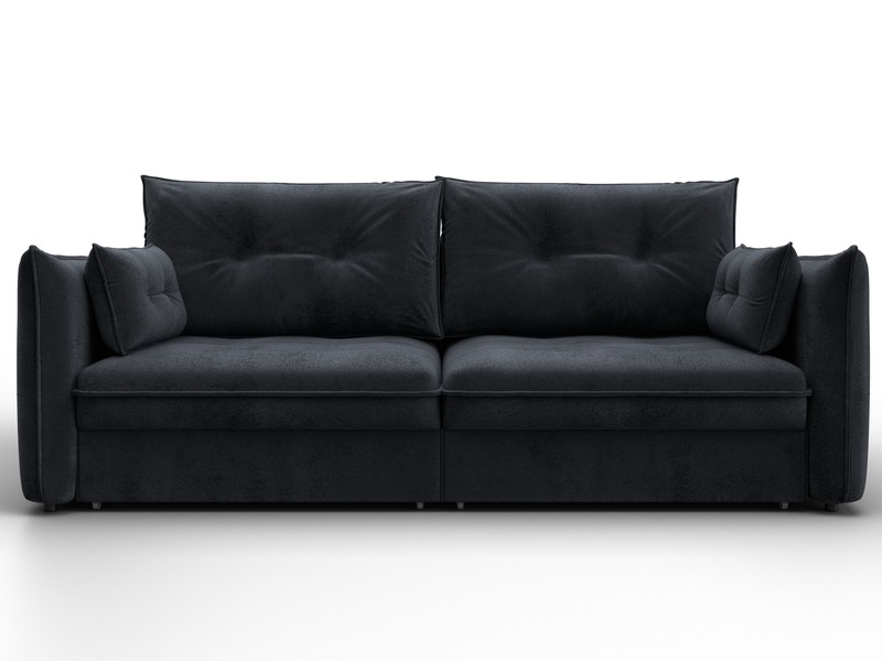 Диван прямой Лига-100 НПБ, Велюр, TOWER 11 темно-серый