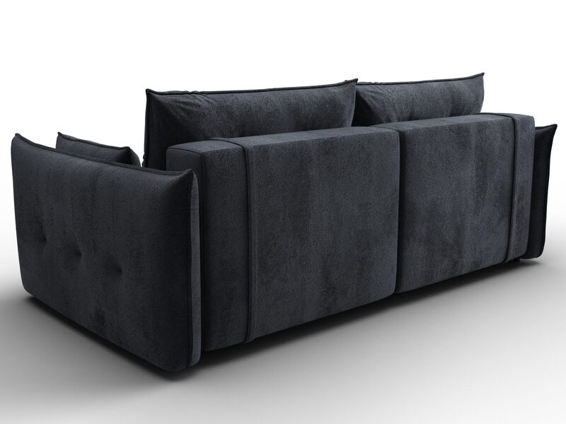 Диван прямой Лига-100 НПБ, Велюр, TOWER 11 темно-серый