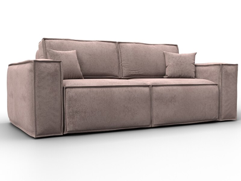 Диван прямой Лига-081 НПБ, Велюр, TOWER 05 бежевый