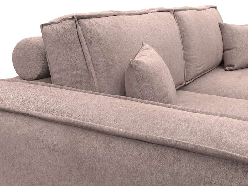 Диван прямой Лига-081 НПБ, Велюр, TOWER 05 бежевый