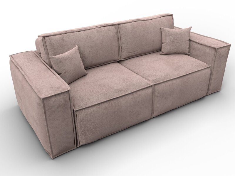 Диван прямой Лига-081 НПБ, Велюр, TOWER 05 бежевый