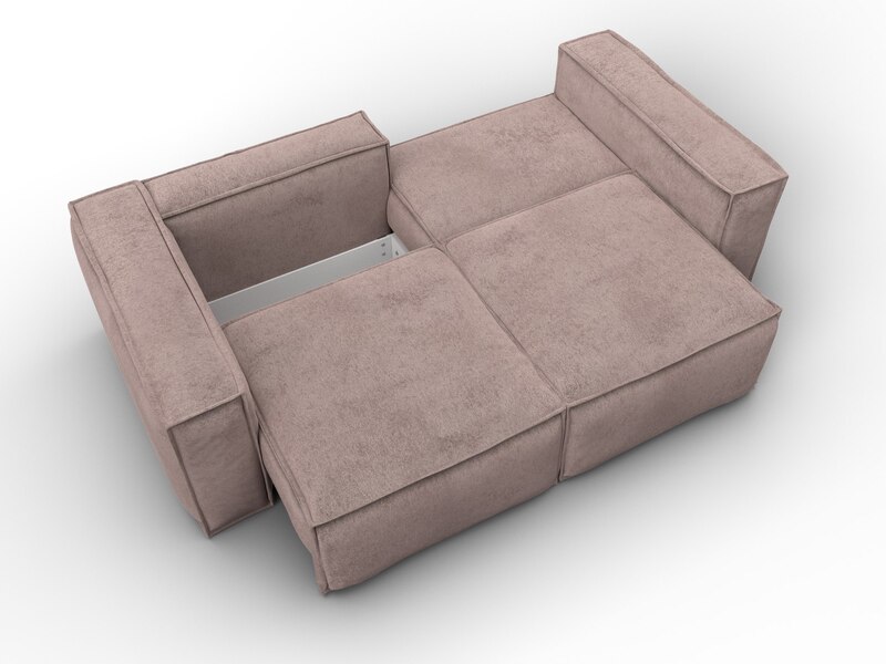 Диван прямой Лига-081 НПБ, Велюр, TOWER 05 бежевый