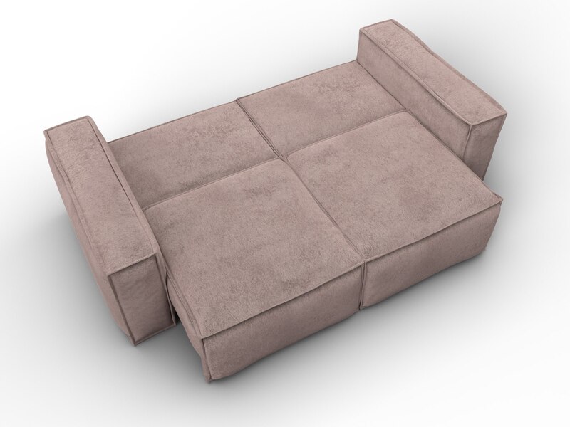 Диван прямой Лига-081 НПБ, Велюр, TOWER 05 бежевый