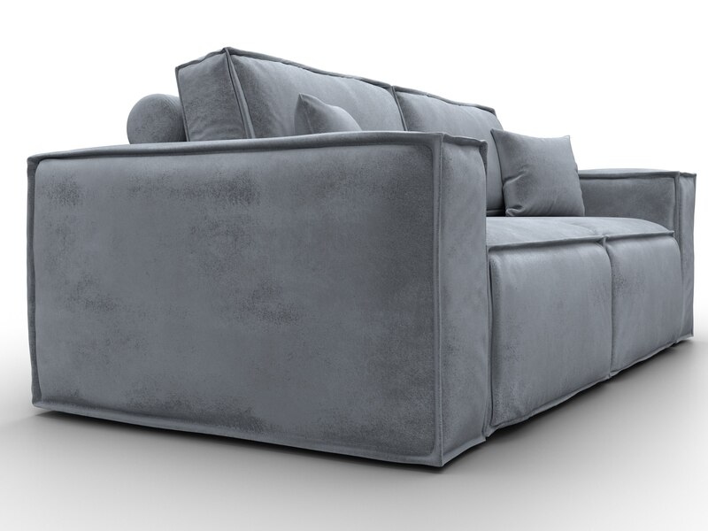 Диван прямой Лига-081 НПБ, Велюр, TOWER 10 серый